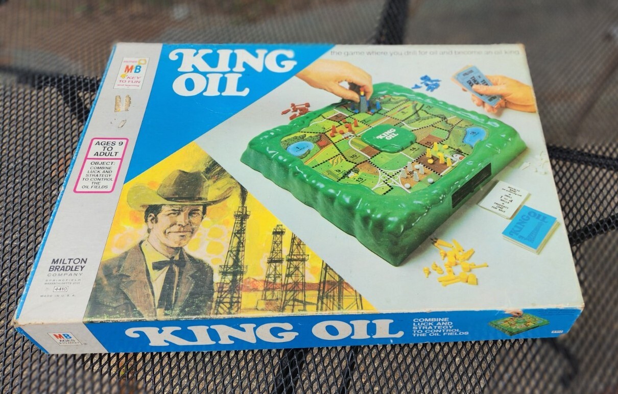 King Oil Board Game Vintage Board Game 1974 Milton Bradley eBay