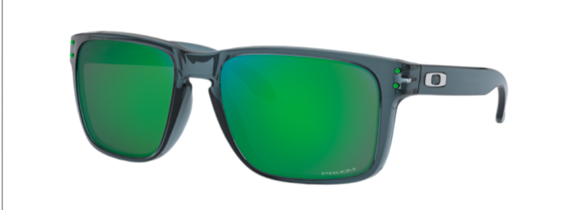 Gafas de sol para hombre Oakley Holbrook XL 9417 14 crystal Black Prizm jade nuevas