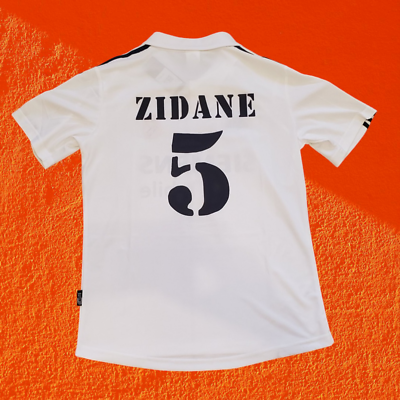 R. Madrid Home 02/03 - UEFA - Retro Soccer - ZIDANE #5 - LARGE