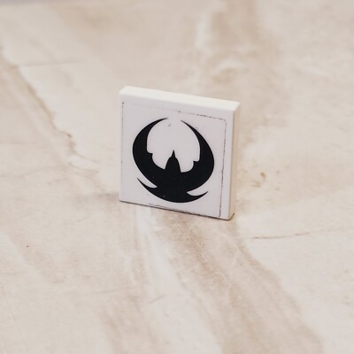 LEGO Star Wars Imperial Wings LOGO Rebel Villain Good Guys White Black Sticker