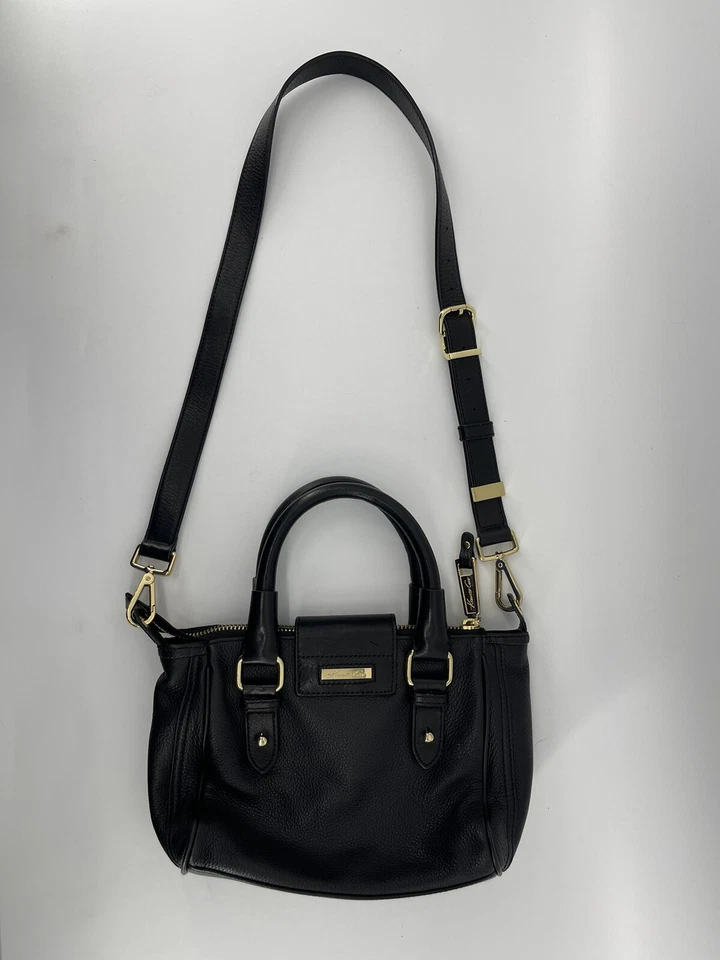 Kenneth Cole Bolso Negro Bolso de Mano Hombro o Bandolera Bolsillos Foto 4 de 4