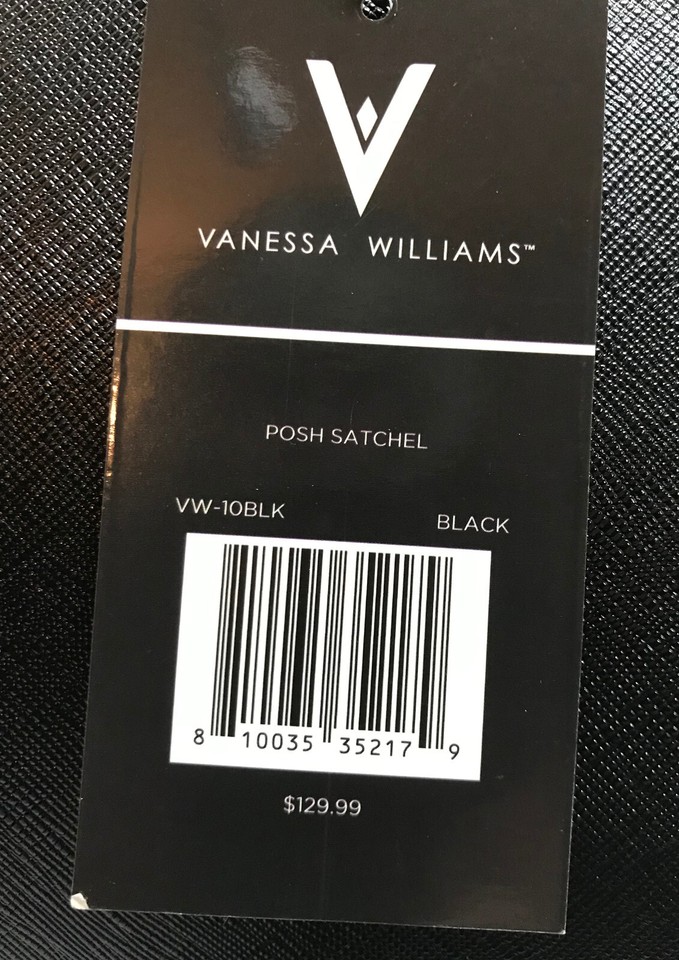 NWT Vanessa Williams Posh Black Satchel and Posh Wallet eBay