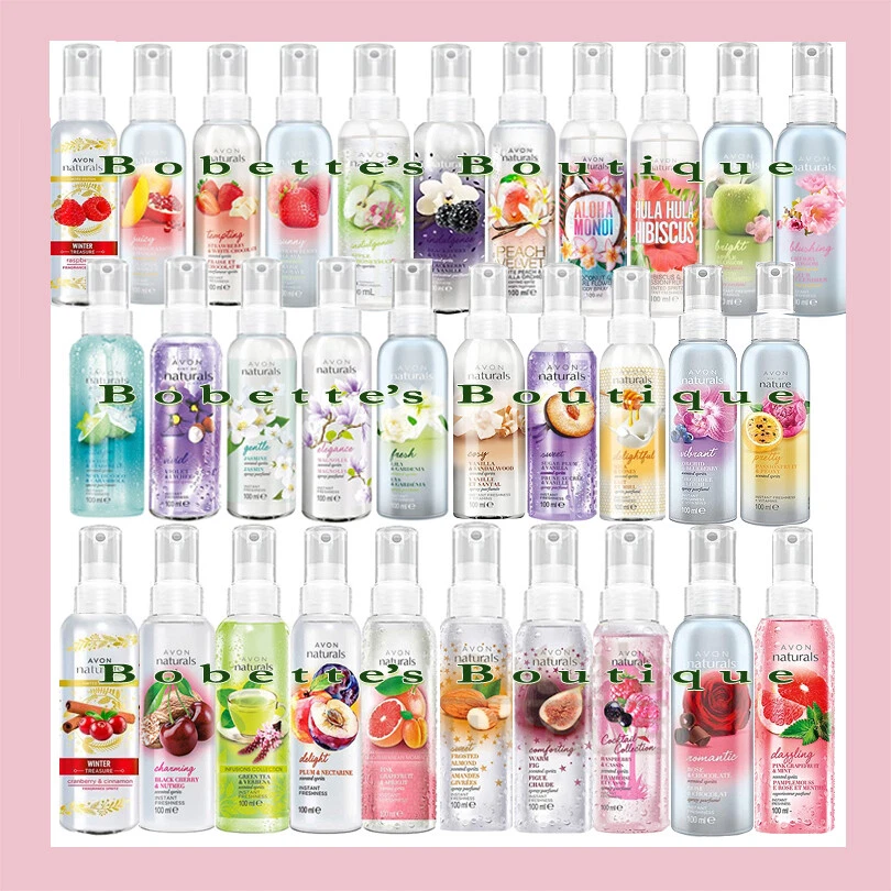 NATURALS ou SENSES AVON Spray Parfumé Corps & Cheveux aux Fruits, Fleurs, Épices