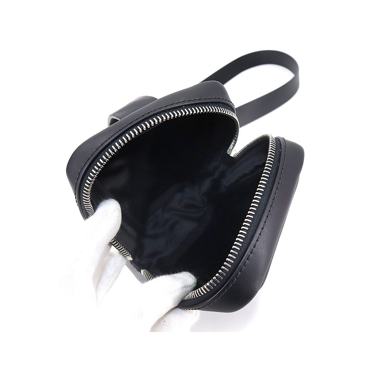 VALENTINO GARAVANI VLTN Body Shoulder Bag Leather Black