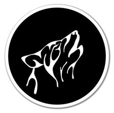 Wolf Circle Tribal Vinyl Sticker - SELECT SIZE