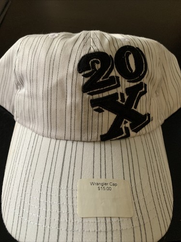 Wrangler 20x Baseball Hat Cap White 