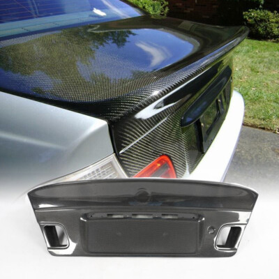 For BMW E46 328 M3 Coupe 1999-2005 Carbon Fiber Rear Trunk Boot Lid Cover Trim