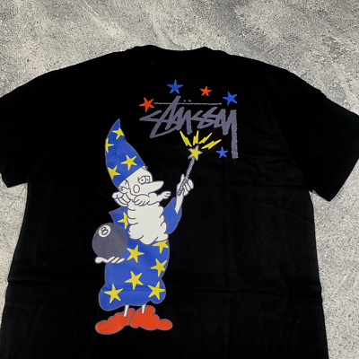 STUSSY WIZARD TEE BLACK - M NOT SUPREME Y2K UNISEX STREETWEAR | eBay