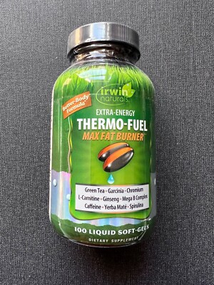 Case of 12 Irwin Naturals Extra-Energy Thermo-Fuel Max Fat Burner 100 Ct 3/24+
