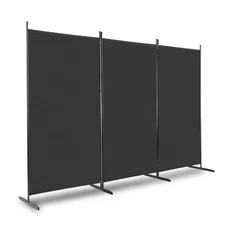 3-Panel Folding Privacy Screen 6 Ft Portable Room Divider for Separating Spaces