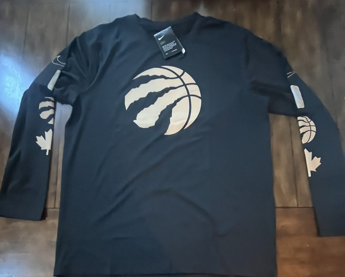 Toronto Raptors City Edition Long Sleeve Dri-Fit Shirt XL NWT