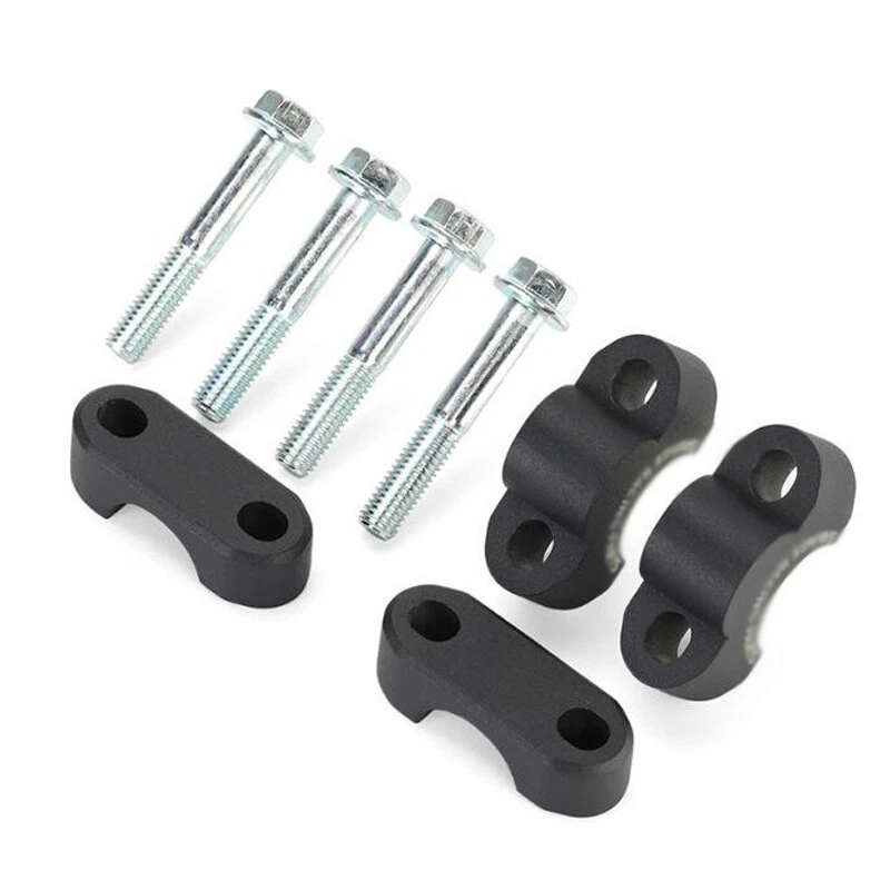1 par de adaptadores de abrazadera de montaje elevadores de manillar de motocicleta de 7/8" 22 mm de aleación de aluminio Foto 3 de 4