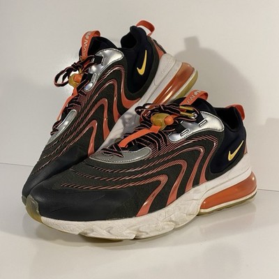 Nike Mens Size 13 Air Max 270 React Black Topaz Gold Silver CW7302-001