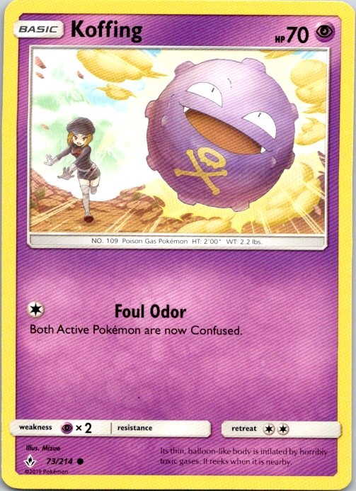 Koffing SM - Unbroken Bonds 73/214 NM
