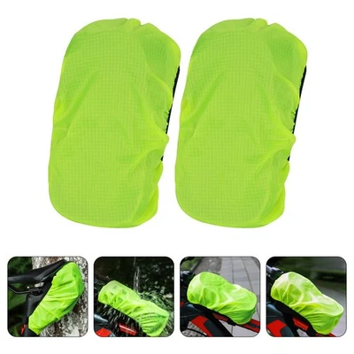 2 Pcs Regenschutz Rucksack Regenüberzug Fahrradsack Kleine Fahrradbeutel - Bild 1 von 4