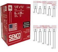 Senco L14BAB Wire Staple,1-1/8" Length,1/4" Narrow Crown,18 Gauge,Box of 5000pcs