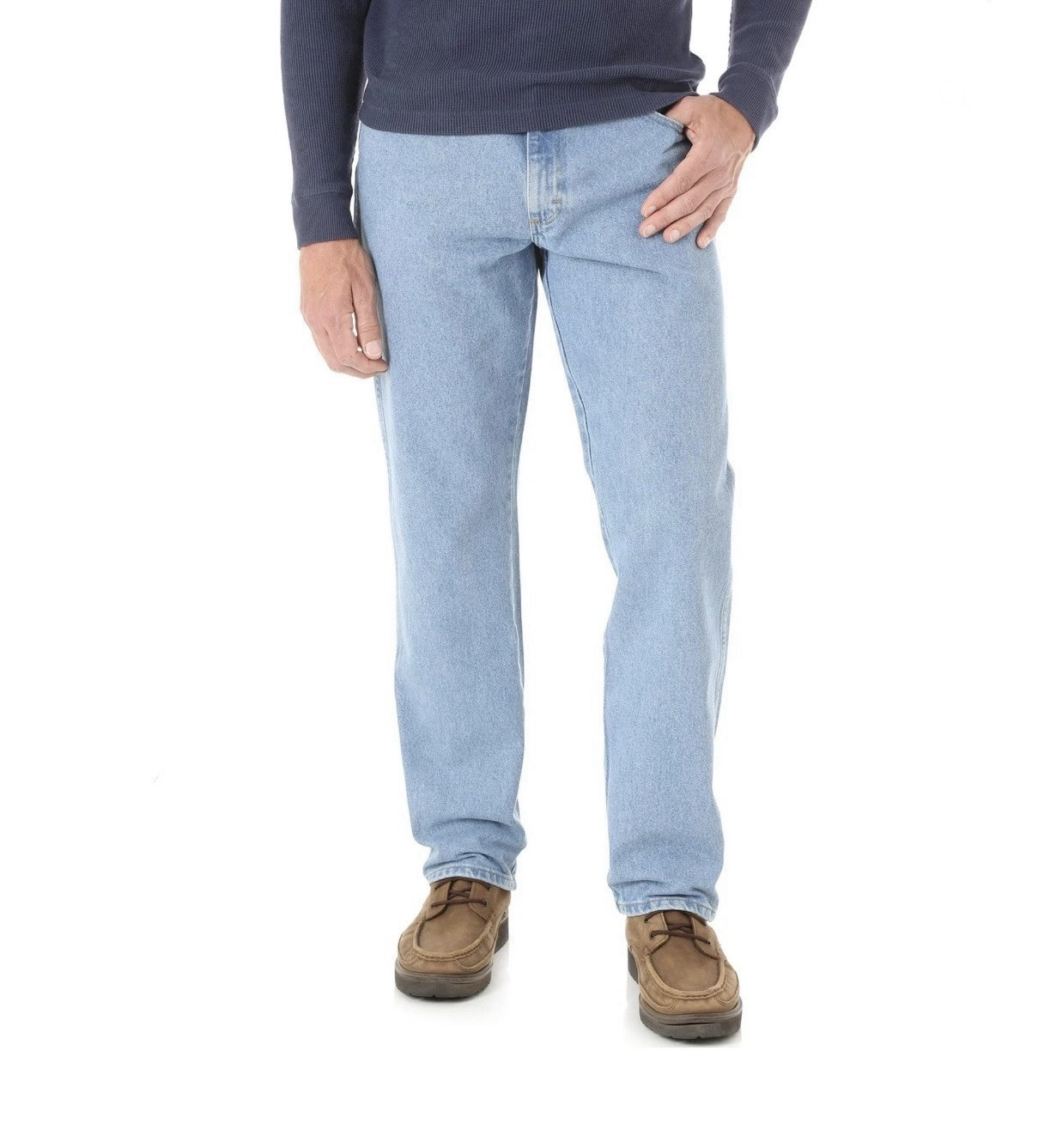 Light Stonewash Straight Leg