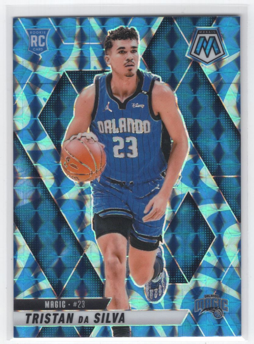 #230 2024-25 Panini Mosaic BLUE REACTIVE Tristan da Silva RC Magic