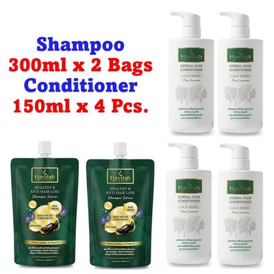 Havilah Reviving Herb Shampoo Conditioner Tonic Hair Loss Prevention Colorless 