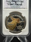 1992 Christmas Joy 1 Ounce .999 Silver Round