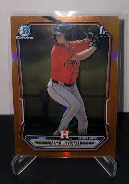 2026 Bowman Chrome Jase Mitchell Orange Refractor /25 BCP-12 Astros