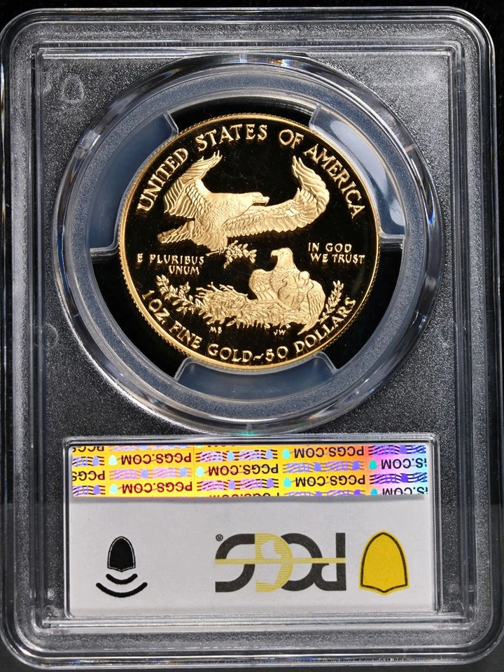 1996-W Gold American Eagle $50 PCGS PR70 DCAM - Image 4 of 4