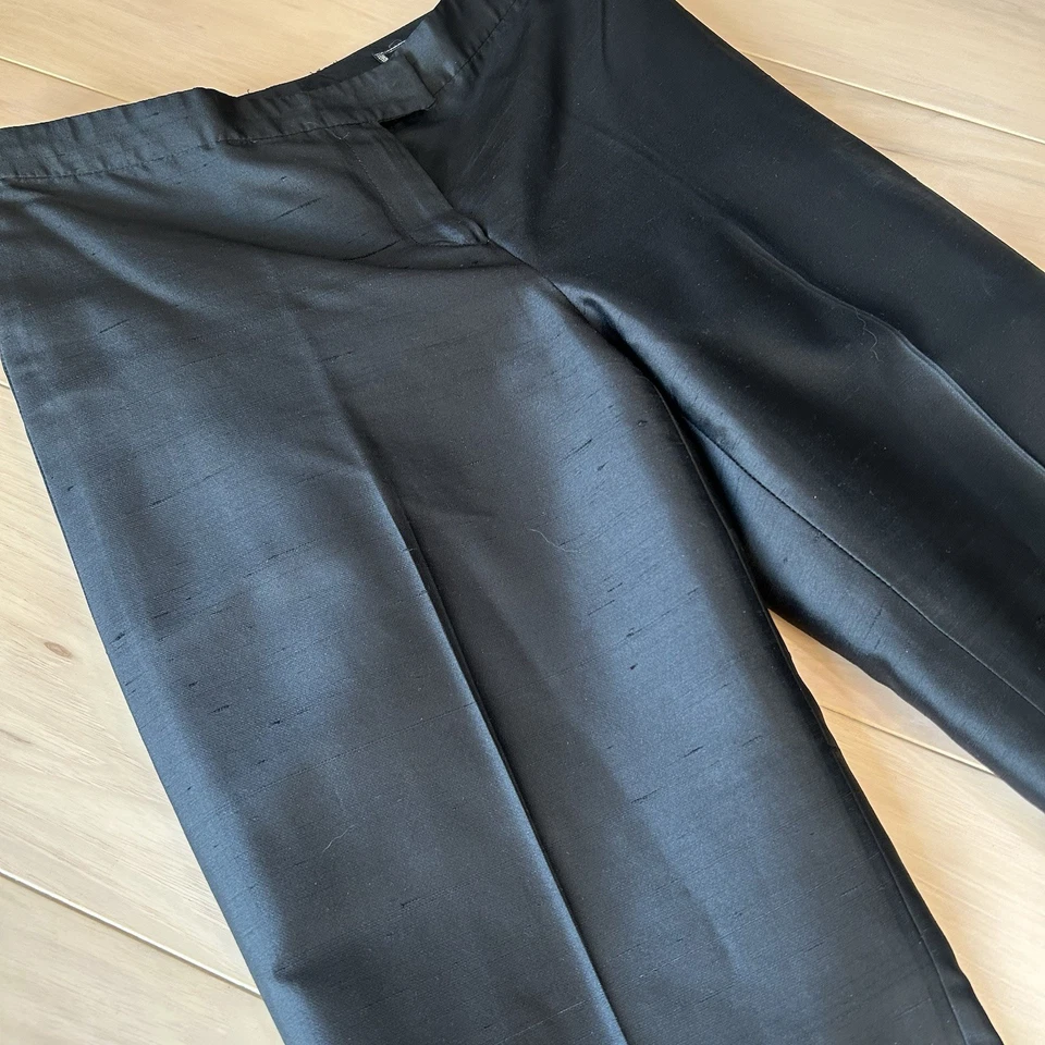 Calça de seda vintage Gianni Versace Couture costura interna 27” feminina 40/6 - Imagem 2 de 4