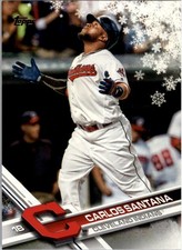 2017 Topps Walmart Holiday Snowflake #HMW197 Carlos Santana - BB