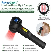 8W High Intense Pulsed Light Therapy 650/808nm 1-60 Minutes Adjustable for Pain