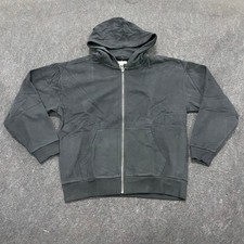 AEROPOSTALE Cloud Soft Full-Zip Hoodie Unisex Size M Black 5619