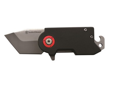 Smith & Wesson Benji Pocket Knife 1.75'' Tanto Point 8Cr13MoV Satin Blade G-10