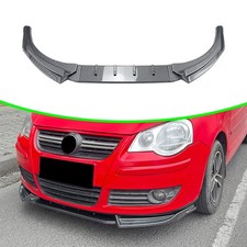 Frontstoßstangenlippe Spoiler Bodykit Kohleoptik für VW Polo MK4 9N 2005-2008