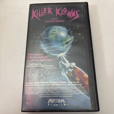 Killer Klowns From Outer Space 1988 VHS Media Release EX RENTAL COPY