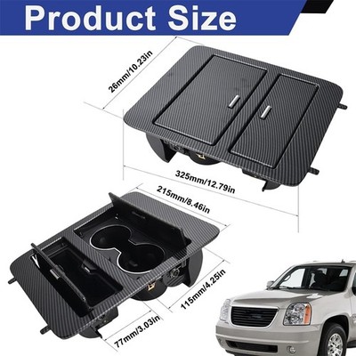 Für Chevrolet GMC Konsole Cup Halter Speicher Kohlefaser Look 23164631 20811675