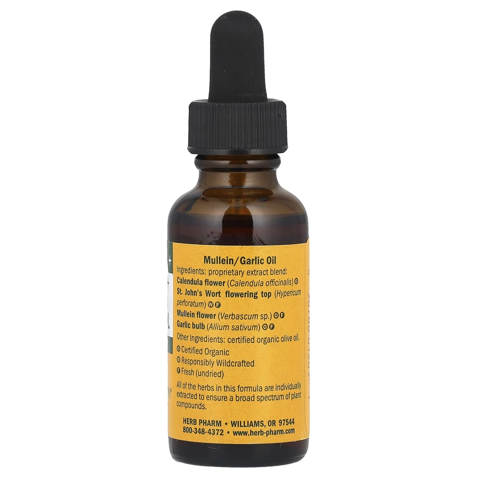 Детское чесночное масло коровяка, 1 жидкая унция (30 мл) - Изображение 2 из 2