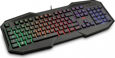 Trust GXT 830-RW Avonn Gaming Tastatur Schwarz Deutsches QWERTZ Layout