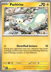 Pachirisu 051/132 Mega Evolution Common Pokemon Card