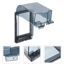 Reusable Waterproof Wall Socket Cover with Self Adhesive Black Plastic Material