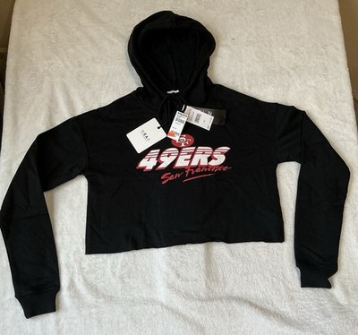 Women's XS  WEAR by Erin Andrews San Francisco 49ers Prime Cropped Pullover NEW