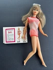 Vintage 1960s MOD TWIST n TURN BARBIE DOLL #1160 Orange Vinyl Bikini Net Cover
