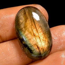 24.5 Ct Natural Labradorite Oval Cabochon Loose Gemstone For Jewelry 24X15X7 mm