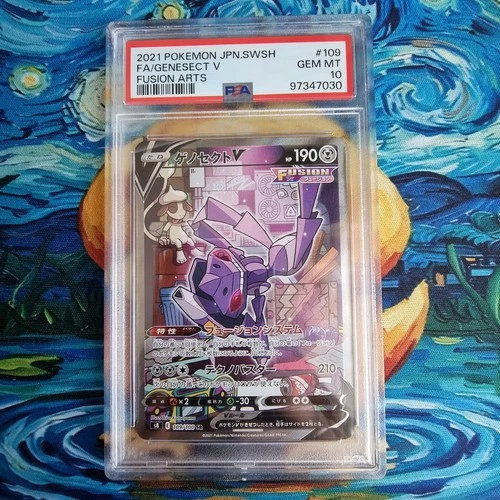 Genesect V PSA 10 Graded Fusion Arts s8 SR 109/100 2021 Japanese Pokemon Card