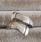 Sterling Silver 925 Vtg Signed Towle Sterling Wrap Crossover Size6.5, 7 Grams TW