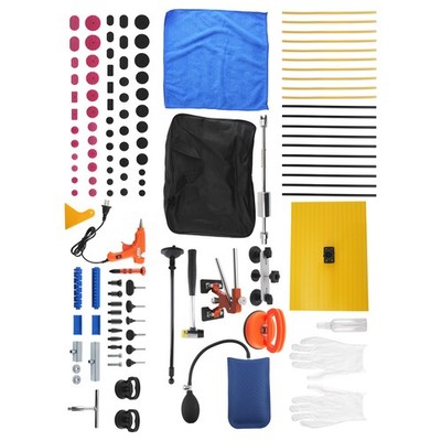 107Pcs PDR Dent Puller Kit Bridge Tool Glue Gun Hammer Tabs Car Body Repair