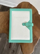 Tiffany & Co NEW Notebook Magnetic Closure Blue Faux Leather GWP Branded Tissue