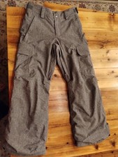 burton dryride boys exile cargo pants grey size M US 10/12 