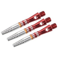 35mm Dart Shafts Medium 2BA Thread Aluminum Dart Stems 3 Pack Red 