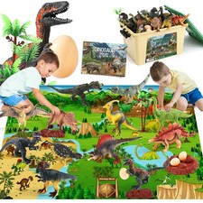 Jurassic Dinosaur Toys Figures,12 PCS Realistic Large Dinosaur Figurines with...