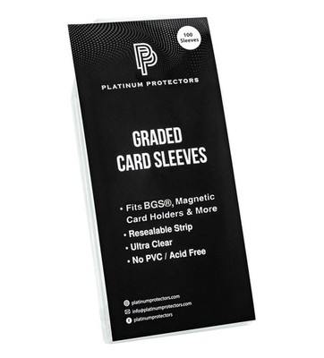 Platinum Protectors Resealable Graded Card Sleeves for Beckett BGS and Clear