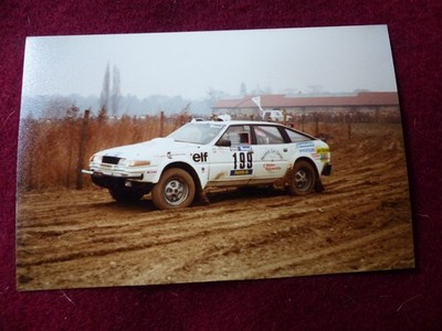 original photo / rally car 4X 4 / PARIS ALGIERS DAKAR 1984 / AUSTIN ROVER